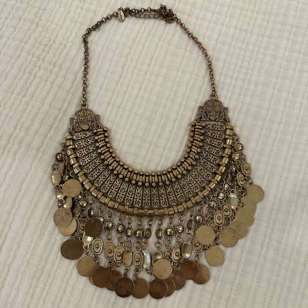 Aldo Coin statement necklace